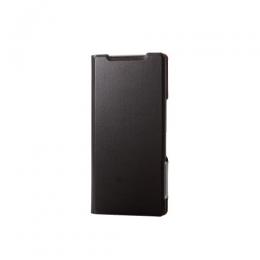 ELECOM PM-S242PLFUBK AQUOS R9 (SH-51E)用レザーケース/手帳型/UltraSlim/薄型/磁石付き/ブラック