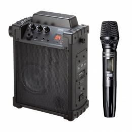 サンワサプライ MM-SPAMP17 ワイヤレスマイク付き拡声器スピーカー（バッテリー内蔵・ワイヤレスマイク1本対応）
