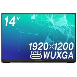 グリーンハウス GH-LCU14A-SV 14型ワイド液晶ディスプレイ/1920×1200/USB Type-C、HDMI/シルバー/スピーカー/1年保証/IPSパネル採用