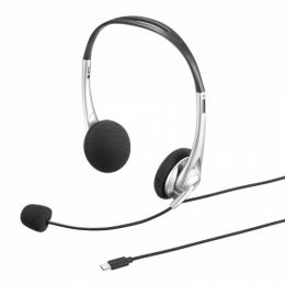 サンワサプライ MM-HSTC03SV USB Type-Cヘッドセット