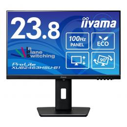 iiyama XUB2463HSU-B1 液晶ディスプレイ 23.8型/1920×1080/HDMI、DisplayPort/ブラック/スピーカー：あり/IPSパネル/昇降/回転/5年保証
