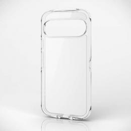 ELECOM PM-P242TSLACR Google Pixel 9/Google Pixel 9 Pro用ハイブリッドケース/TOUGH SLIM LITE/オールクリア/ストラップシート付属/クリア