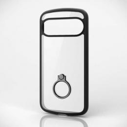 ELECOM PM-P242TSLFCRBK Google Pixel 9/Google Pixel 9 Pro用ハイブリッドケース/TOUGH SLIM LITE/フレームカラー/背面クリア/リング付き/ストラップシート付属/ブラック