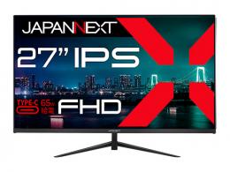 【法人様宛限定】JAPANNEXT JN-IPS27FHD-C65W 液晶ディスプレイ 27型/1920×1080/HDMI×1、USB-C×1/ブラック/スピーカー有/2年保証