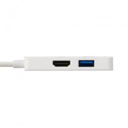 ELECOM DST-C31WH Type-C ドッキングステーション/USB-C×1/USB-A×1/HDMI×1/ホワイト