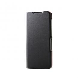 ELECOM PM-R243PLFUBK moto g64 5G用レザーケース/手帳型/UltraSlim/薄型/磁石付き/ブラック