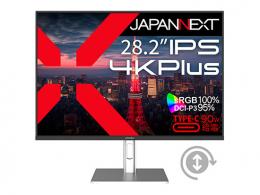 【法人様宛限定】JAPANNEXT JN-282IPS4KP-HSP-C90W 液晶ディスプレイ 28型/3840×2560/DP×1、HDMI×2、USB-C×1/ブラック/スピーカー有/2年保証