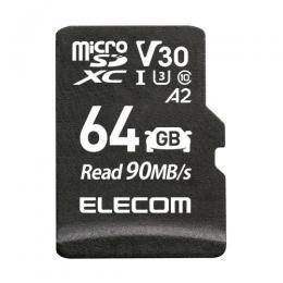 ELECOM MF-DRMR064GU13 microSDXCカード/車載用/高耐久/UHS-I/64GB