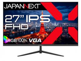 【法人様宛限定】JAPANNEXT JN-IPS271FHD 液晶ディスプレイ 27型/1920×1080/HDMI×1、VGA×1/ブラック/スピーカー有/2年保証