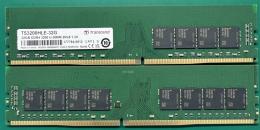 Transcend TS3200HLE-32G PC4-25600 (DDR4-3200) 対応 288ピン CL22 1.2V DDR4 U-DIMM 32GB