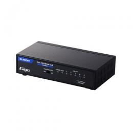 ELECOM EHC-G05MN4-HJB Giga対応スイッチングHub/5ポート/金属筐体/磁石付き/電源内蔵モデル/ブラック