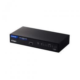 ELECOM EHC-G08MN4-HJB Giga対応スイッチングHub/8ポート/金属筐体/磁石付き/電源内蔵モデル/ブラック