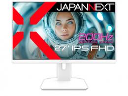 【法人様宛限定】JAPANNEXT JN-IPS27G200F-W ゲーミング液晶ディスプレイ 27型/1920×1080/HDMI×2、DP×1/ホワイト/スピーカー有/2年保証