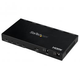 StarTech.com ST122HD20S HDMI分配器1入力2出力4K/60Hzスケーラー内蔵HDMIスプリッターHDCP2.2準拠EDID認識機能7.1chサラウンド