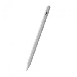 ELECOM P-TPACSTAP07SV タッチペン/充電式/iPad専用/パームリジェクション対応/傾き検知/磁気吸着/USB-C充電/急速充電/ペン先交換可能/シルバー