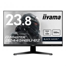 iiyama G2445HSU-B2 液晶ディスプレイ 23.8型/1920×1080/HDMI×1、DisplayPort×1/IPS方式パネル ノングレア/リフレッシュレート100Hz/角度調整
