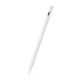 ELECOM P-TPACST05WH タッチペン/スタイラス/リチウム充電式/汎用/磁気吸着/USB-C充電/急速充電/ペン先交換可能/ペン先付属2個/ホワイト