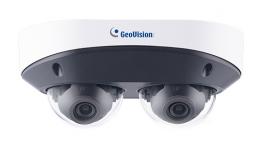 GeoVision GV-TMS8800T2 GV-TMS8800、2つの400万画素CMOSを搭載したH.265/H.264両対応2眼マルチセンサーネットワークドーム型カメラ 2年保証