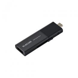 ELECOM ESD-EWB0250GBKR 外付けSSD/USB3.2(Gen1)対応/スライド式/Type-C&Type-A両対応/マニュアルQRシール付/250GB/ブラック