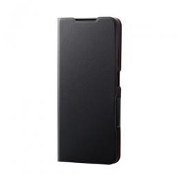 ELECOM PM-O242PLFUBK OPPO A3 5G/レザーケース/手帳型/UltraSlim/薄型/磁石付き/ブラック