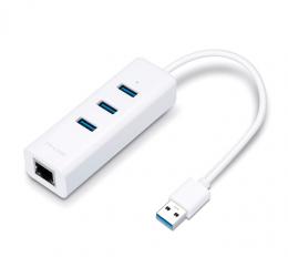 TP-LINK UE330(jp) 2in1 USB＆有線LANアダプター（USB 3.0ポート×3＋ギガビットポート×1搭載）