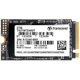 トランセンド TS2TMTE480T 法人向け産業用製品 2TB M.2 2242 SSD PCIe Gen4x4 NVMe 3D TLC BiCS5 DRAM-less TCG OPAL