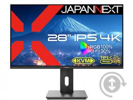 【法人様宛限定】JAPANNEXT JN-IPS28U-HSPC6 液晶ディスプレイ 28型/3840×2160/HDMI×1、DP×1、USB-C×1/ブラック/スピーカー有/2年保証