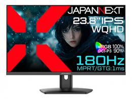 【法人様宛限定】JAPANNEXT JN-IPS238G180Q ゲーミング液晶ディスプレイ 23.8型/2560×1440/HDMI×2、DP×2/ブラック/スピーカー有/2年保証