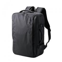 ELECOM BM-BPEX01BK バックパック/マチ拡張/出張/15.6inch/大容量/33L/撥水加工/ブラック