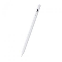 ELECOM P-TPACSTAP07XWH 法人向けタッチペン/充電式/iPad専用/パームリジェクション対応/傾き検知/USB-C充電/急速充電/USB C-Cケーブル同梱