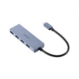 ELECOM U3HC-H040NV USB HUB/USB-C/USB5Gbps/バスパワー/4ポート/15cm/ネイビー