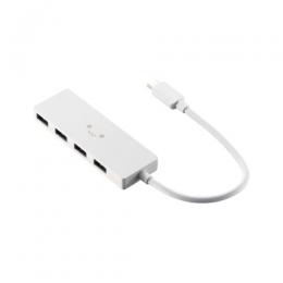 ELECOM U3HC-H040WF USB HUB/USB-C/USB5Gbps/バスパワー/4ポート/15cm/ホワイトフェイス