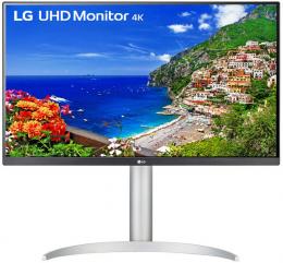 LG 27UP650K-W 27型液晶ディスプレイ/3840×2160/DP、HDMI/ホワイト/スピーカーなし/昇降/チルト/回転