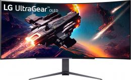 LG 45GS96QB-B 有機ELディスプレイ 44.5型/3440×1440/HDMI、DP、USB-C(PD65w)/ブラック/スピーカー：あり/Gaming/OLED/800R湾曲/DCI-P3 98.5％/VESA AdaptiveSync/240Hz/応答速度0.03ms