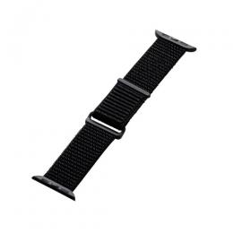 ELECOM AW-41BDFBBK Apple Watch 41/40/38mm用バンド/ファブリック/ブラック