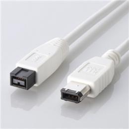 ELECOM IE-961WH IEEE1394b/FireWireケーブル 9pin-6pin/1.0m