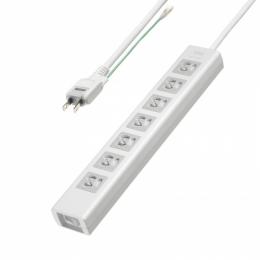 サンワサプライ TAP-F37SH-2ZS 抜け止めシャッタータップ（3P・7個口・2m）
