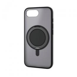 ELECOM PM-A25SMAGSTBK iPhone 16e/ハイブリッドケース/MAGKEEP/スタンド/マットブラック