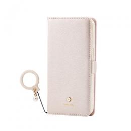 ELECOM PM-A25SPLFJM2WH iPhone 16e/レザーケース/手帳型/磁石付き/リング付き/&Me/ホワイト