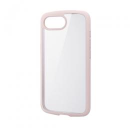 ELECOM PM-A25STSLFCPN iPhone 16e/ハイブリッドケース/TOUGH SLIM LITE/フレームカラー/背面クリア/ストラップシート付属/ピンク