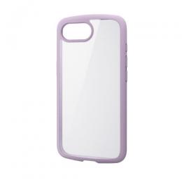 ELECOM PM-A25STSLFCPU iPhone 16e/ハイブリッドケース/TOUGH SLIM LITE/フレームカラー/背面クリア/ストラップシート付属/ラベンダー