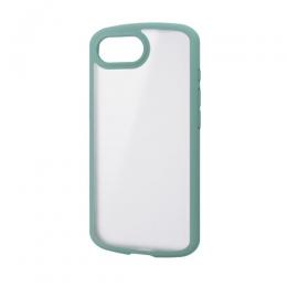 ELECOM PM-A25STSLFCSGN iPhone 16e/ハイブリッドケース/TOUGH SLIM LITE/フレームカラー/背面クリア/シルキークリア/グリーン