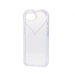 ELECOM PM-A25SUCHCR iPhone 16e/ソフトケース/ハートフレーム/Meliano/クリア