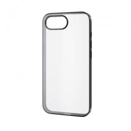 ELECOM PM-A25SUCTMBK iPhone 16e/ソフトケース/サイドメッキ/メタリックブラック