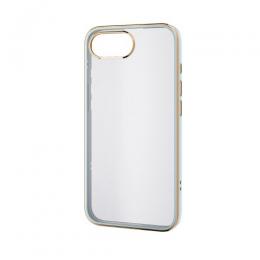 ELECOM PM-A25SUCTMLBU iPhone 16e/ソフトケース/メタリックライン/ライトブルー