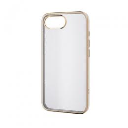 ELECOM PM-A25SUCTMLGB iPhone 16e/ソフトケース/メタリックライン/グレージュ