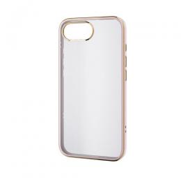 ELECOM PM-A25SUCTMLPN iPhone 16e/ソフトケース/メタリックライン/ピンク
