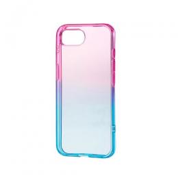 ELECOM PM-A25SUCWCPNBU iPhone 16e/ソフトケース/グラデーションカラー/Meliano/サクラ×アクア