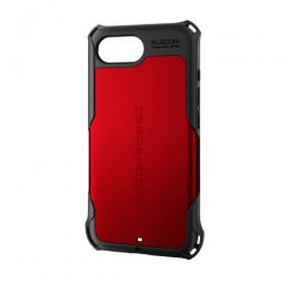 ELECOM PM-A25SZERORD iPhone 16e/ハイブリッドケース/ZEROSHOCK/レッド