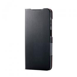 ELECOM PM-G253PLFUBK Galaxy A25 5G(SC-53F)/レザーケース/手帳型/UltraSlim/薄型/磁石付き/ブラック